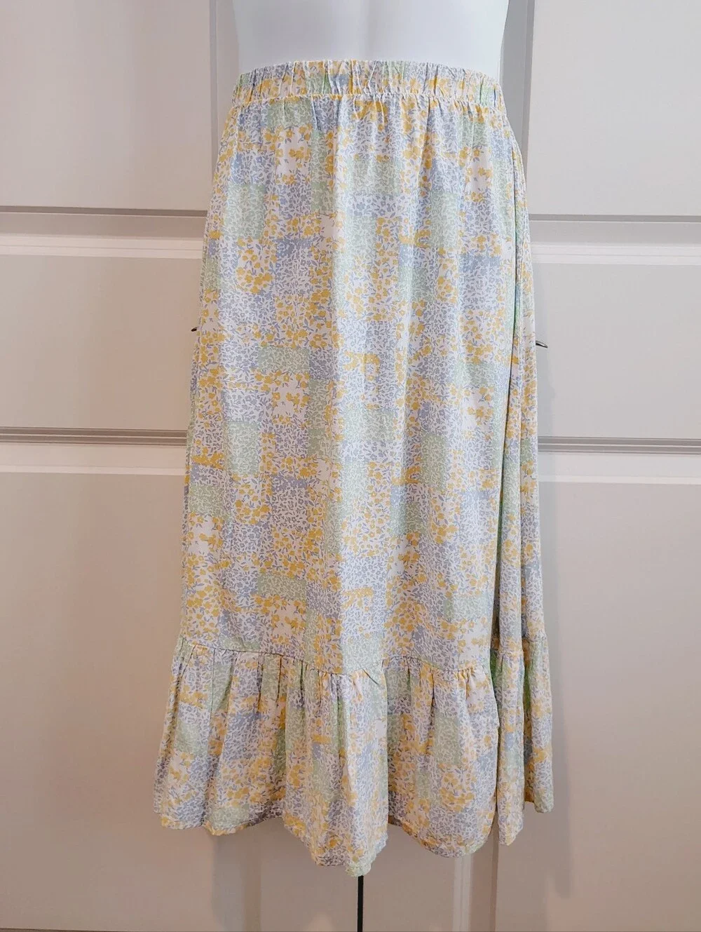 Pastel Floral Maxi Skirt